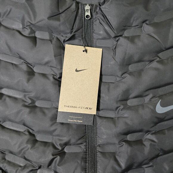 $190 Nike Therma-FIT ADV Repel Down Running Vest Black Mens 3XL FB7542-010 XXXL - Picture 2 of 10